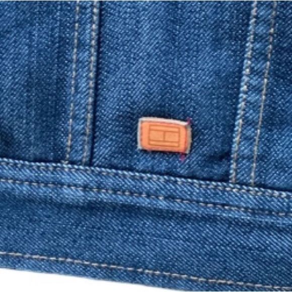 Vintage Tommy Jeans Men’s 90s Y2K Style Classic Trucker Denim Jean Jacket 163579 - Picture 6 of 12